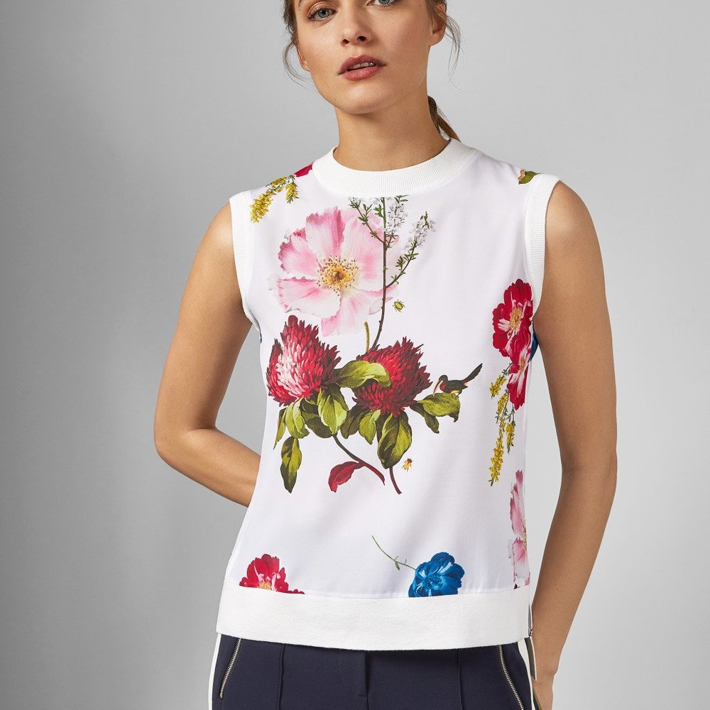 Ted Baker Silenaa Berry Sundae Jumper (Vest) NWOT